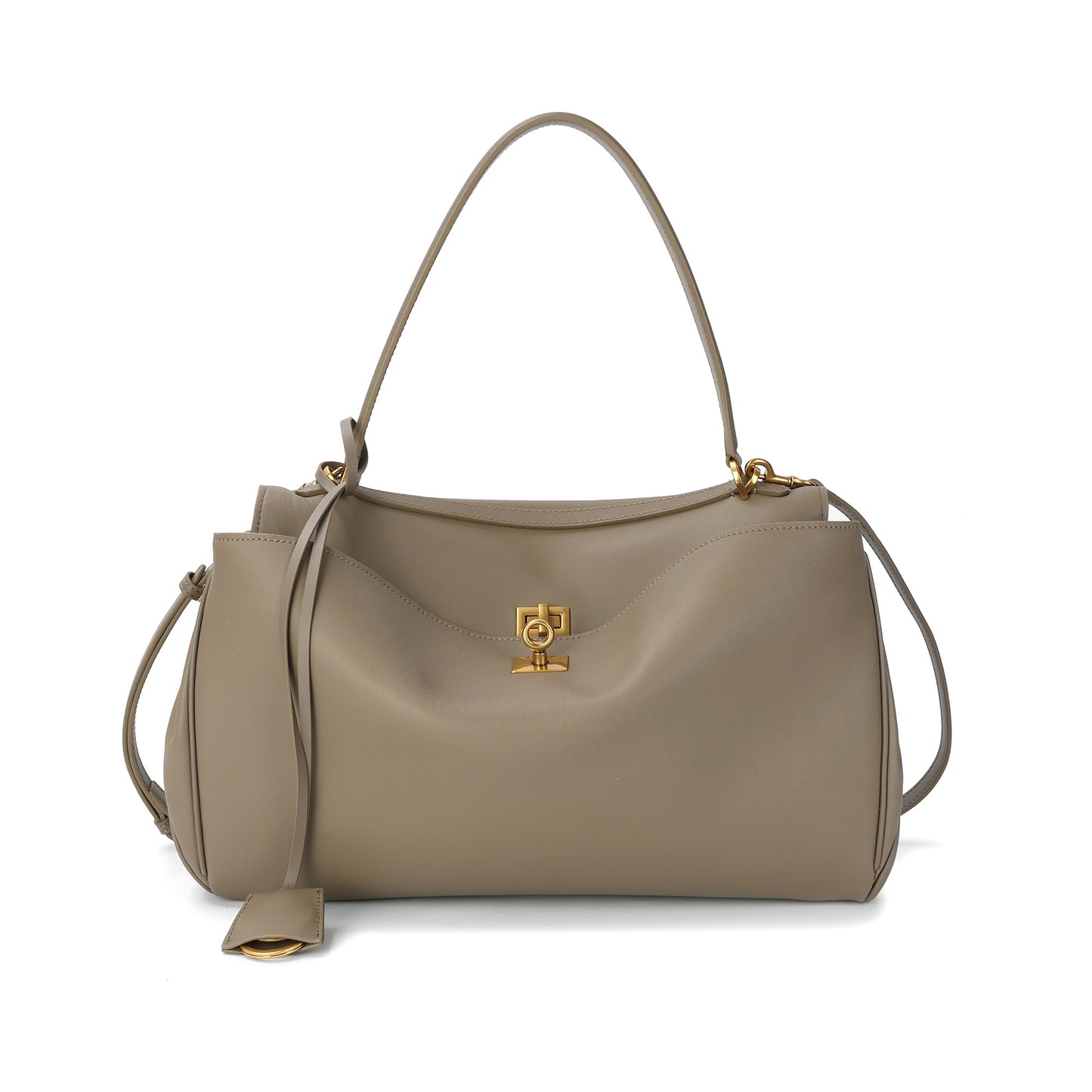 Versatile Elegance Leather Handbag