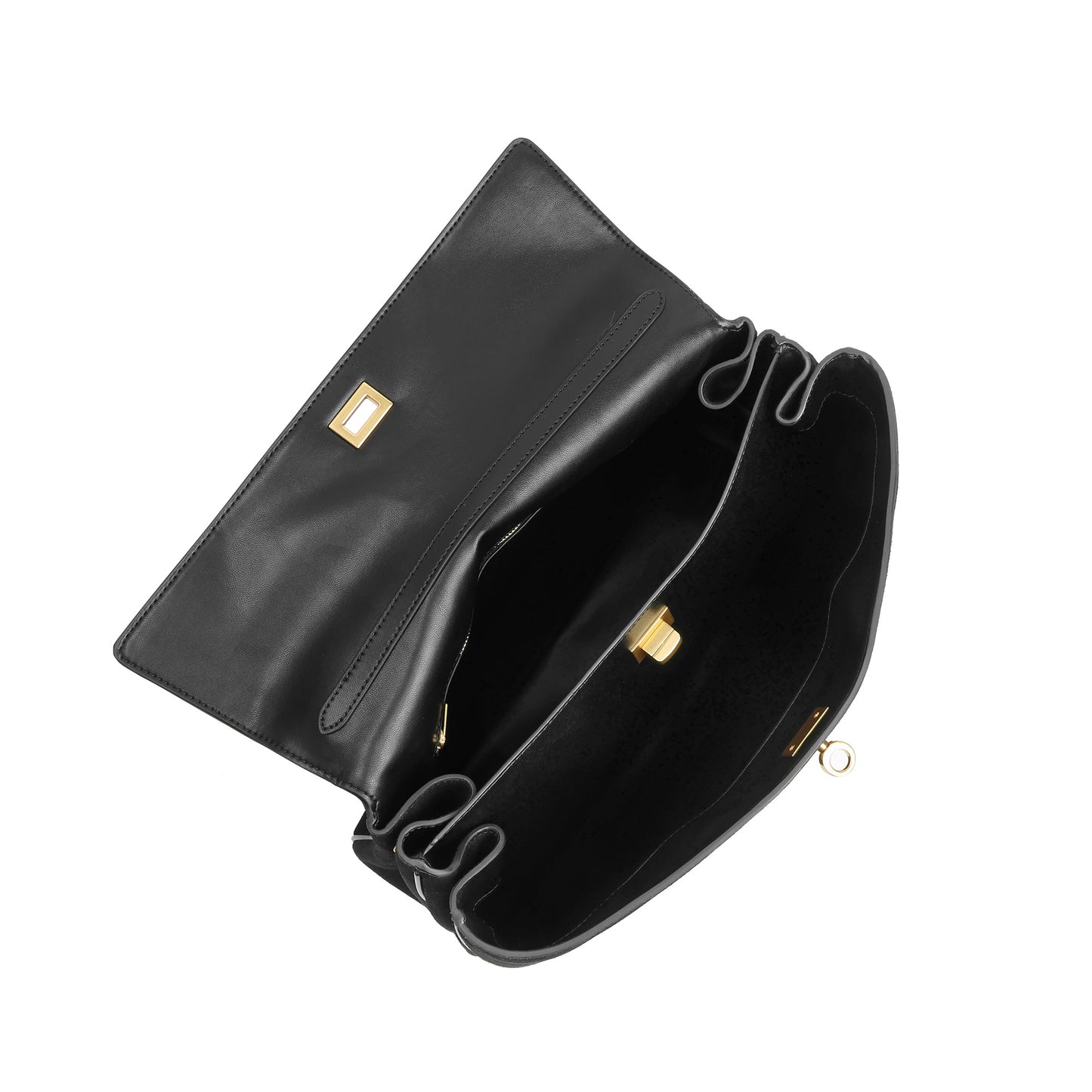 Suede Top-Handle Satchel with Convertible Strap