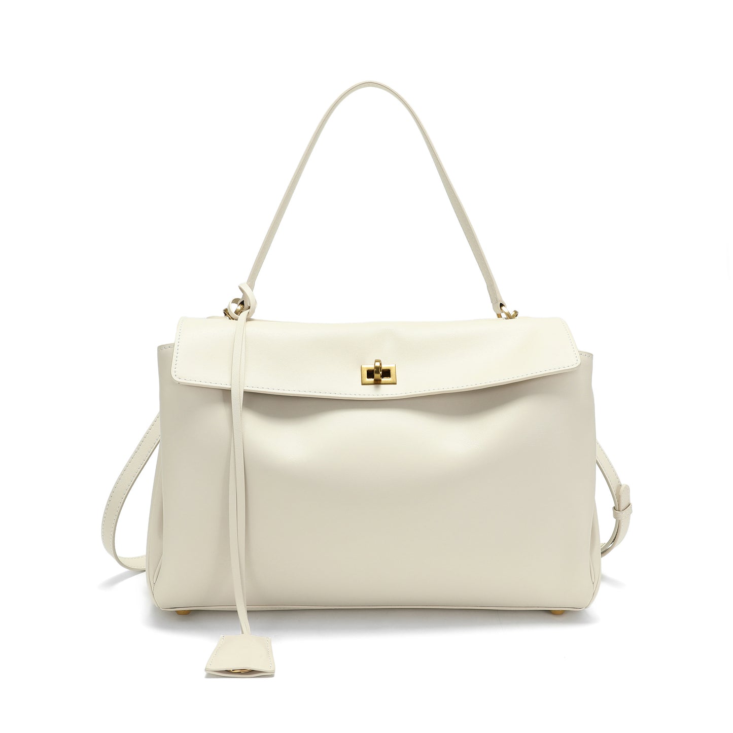 Versatile Elegance Leather Handbag