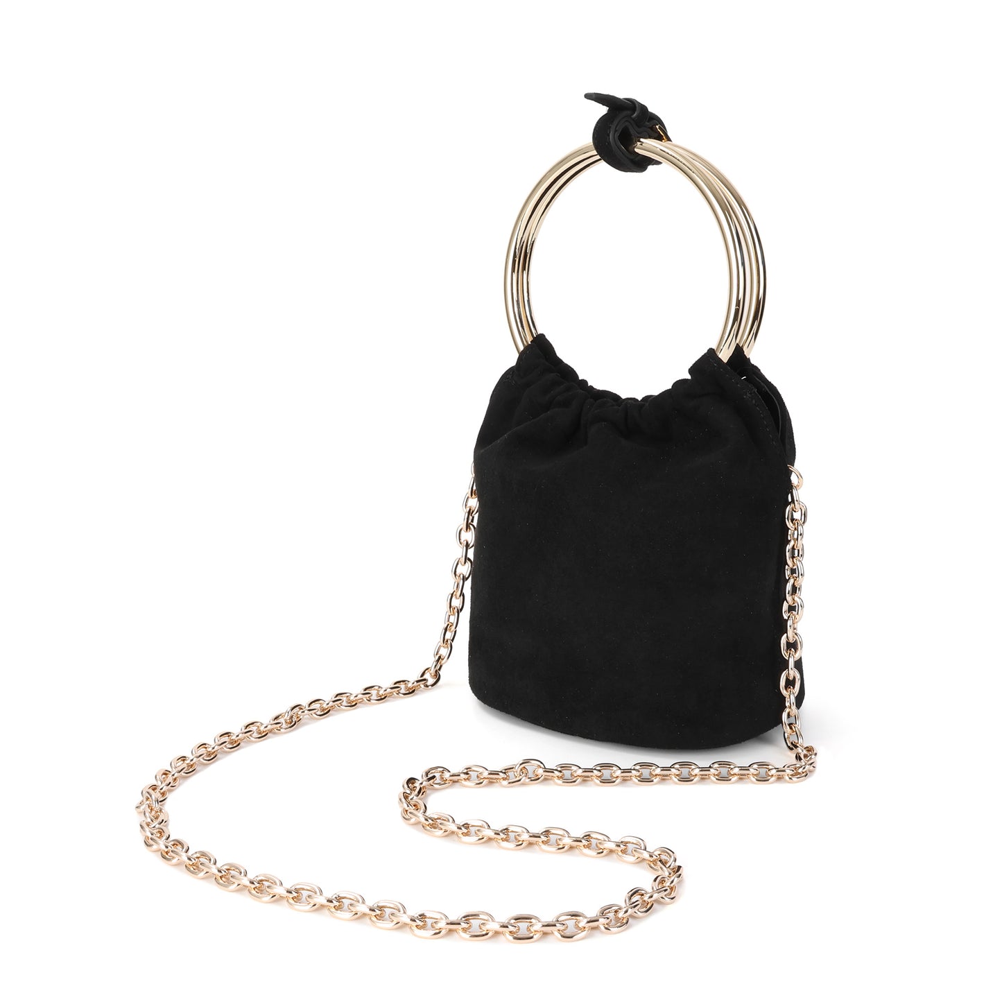 Tiffany & Fred Luxe Velvet Bucket Bag