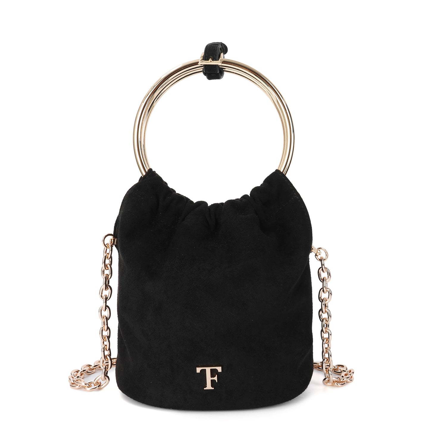 Tiffany & Fred Luxe Velvet Bucket Bag