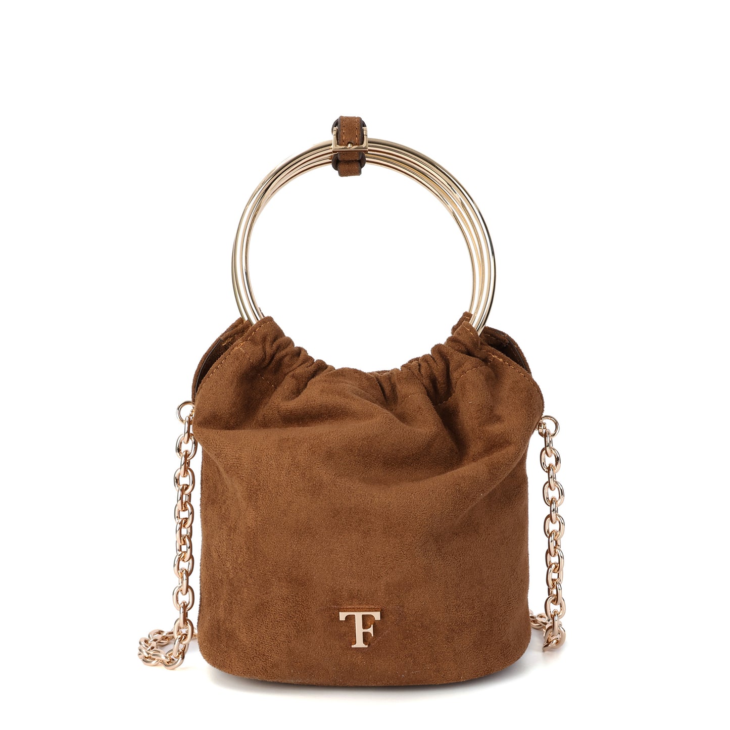 Tiffany & Fred Luxe Velvet Bucket Bag