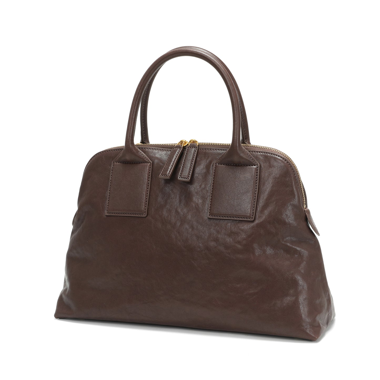 Classic Leather Dome Satchel Bag