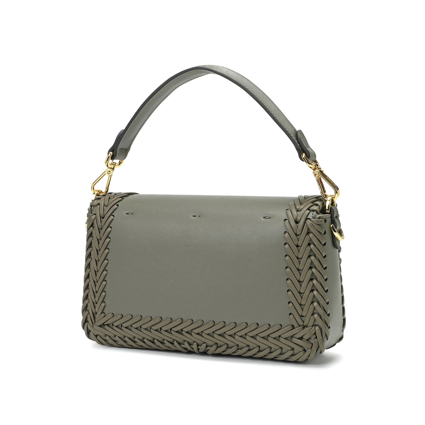 Italian Leather Handwoven Shoulder Bag
