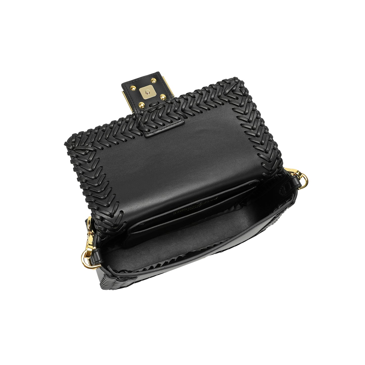 Italian Leather Handwoven Shoulder Bag