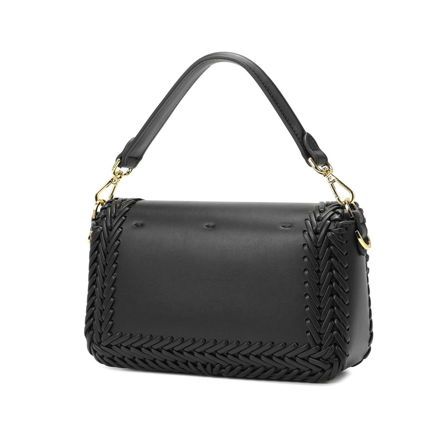 Italian Leather Handwoven Shoulder Bag