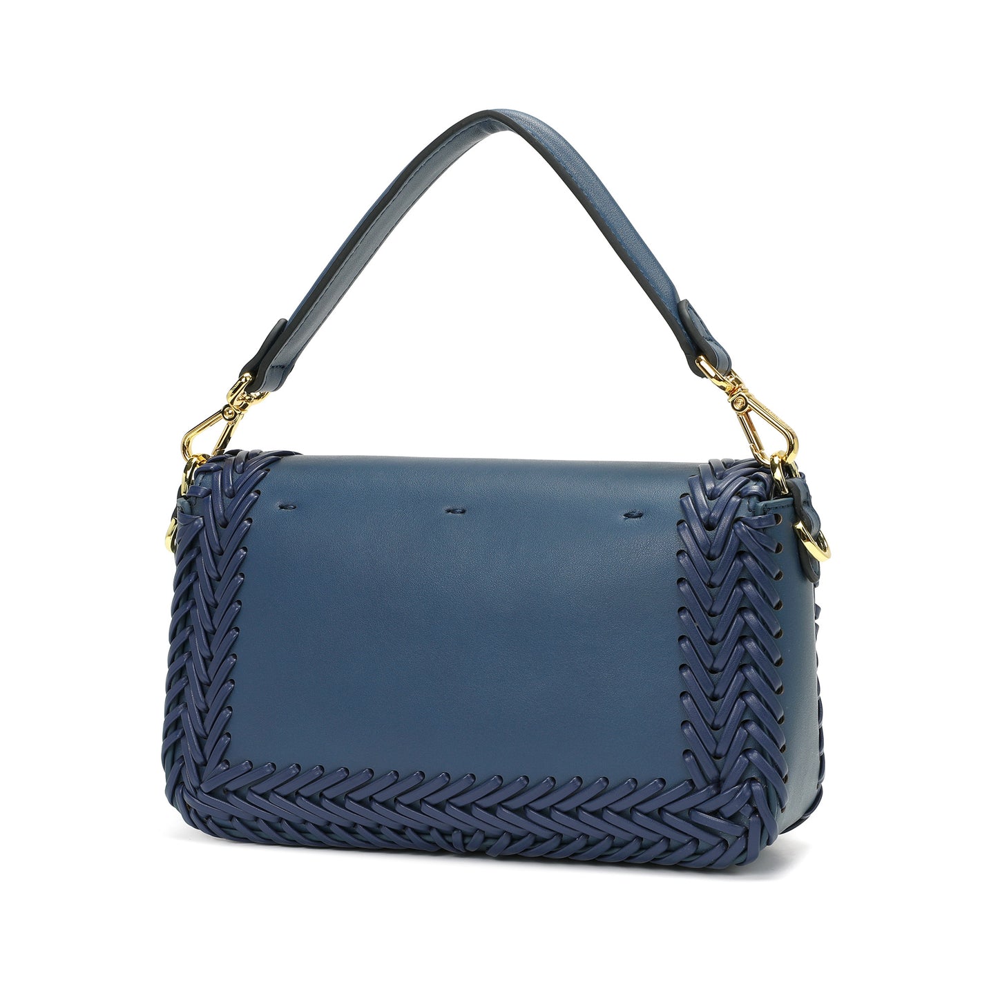Italian Leather Handwoven Shoulder Bag