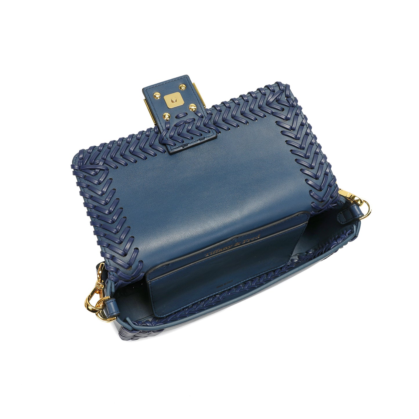 Italian Leather Handwoven Shoulder Bag