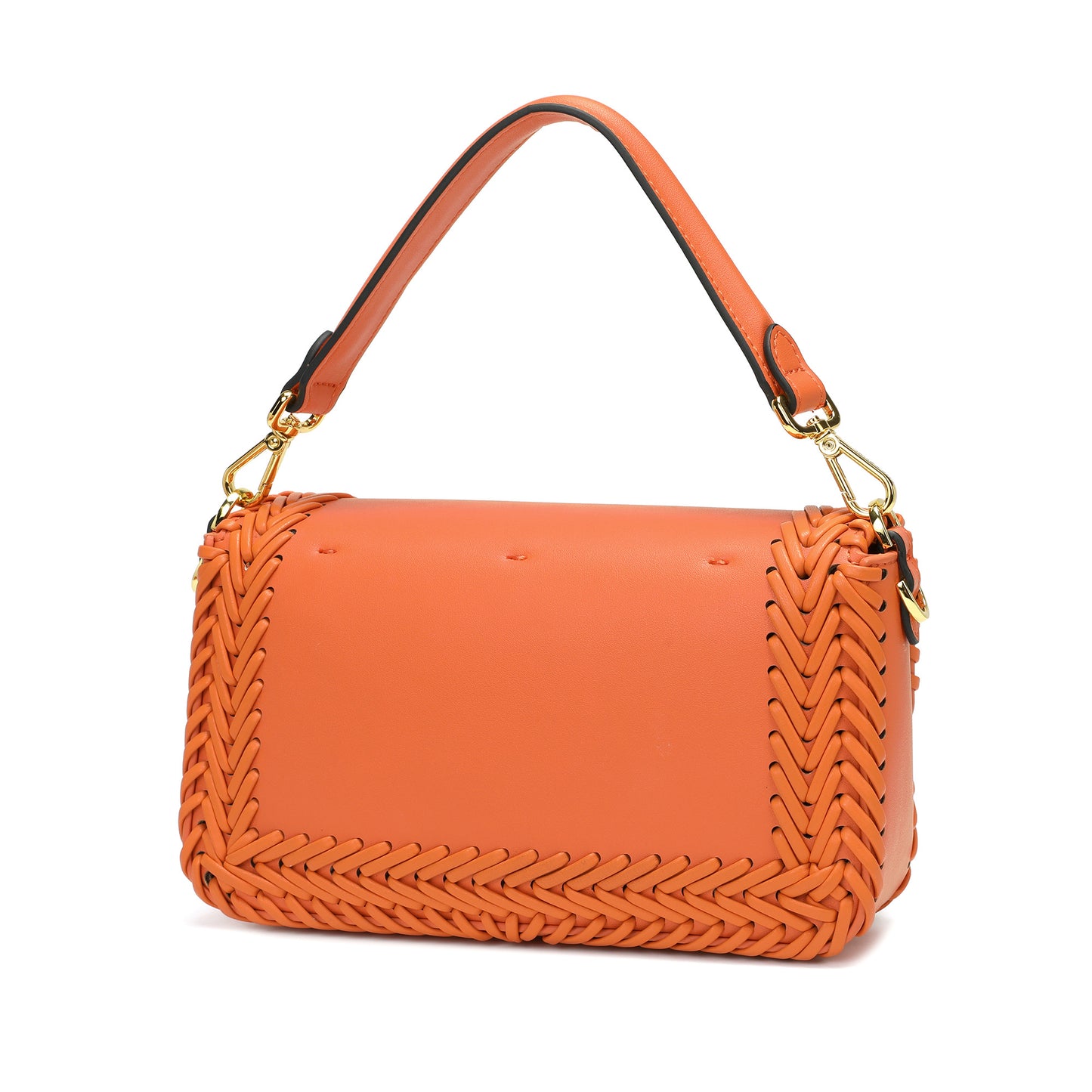 Italian Leather Handwoven Shoulder Bag