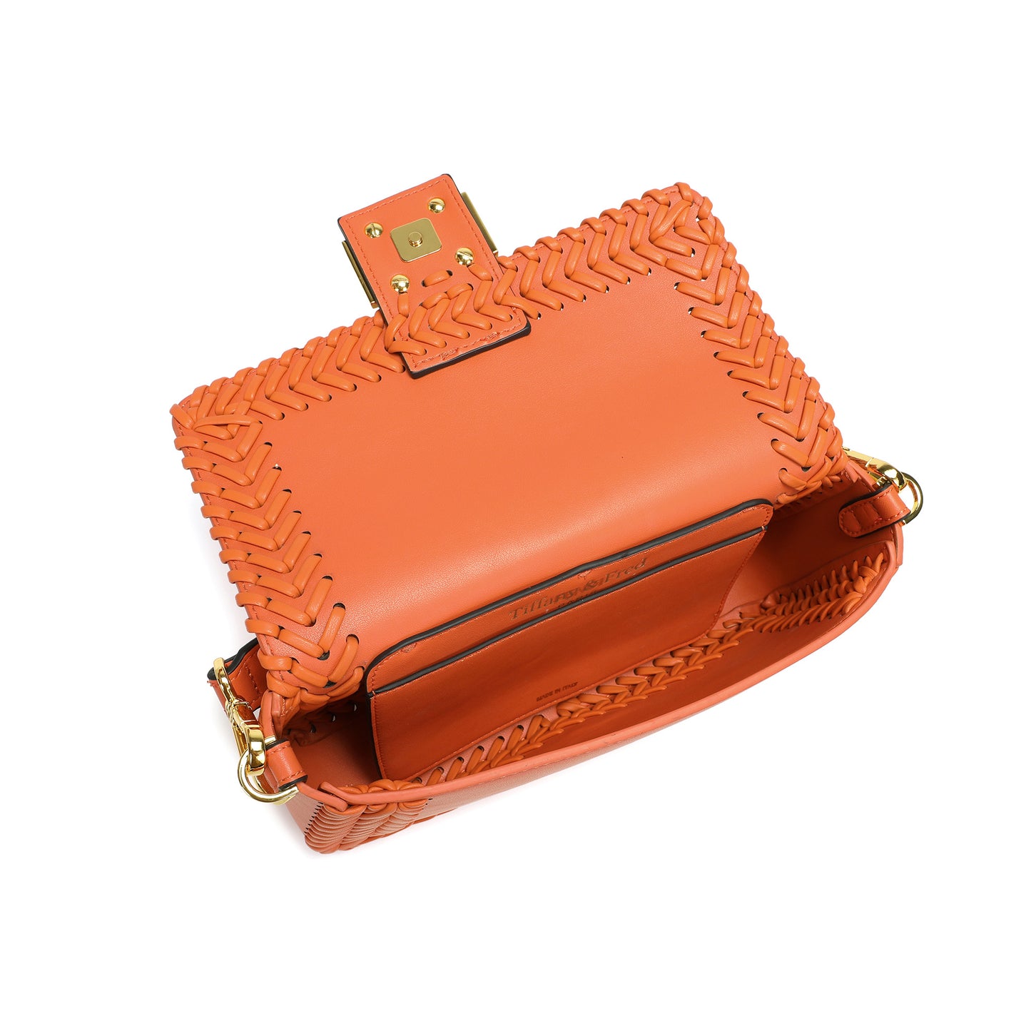 Italian Leather Handwoven Shoulder Bag