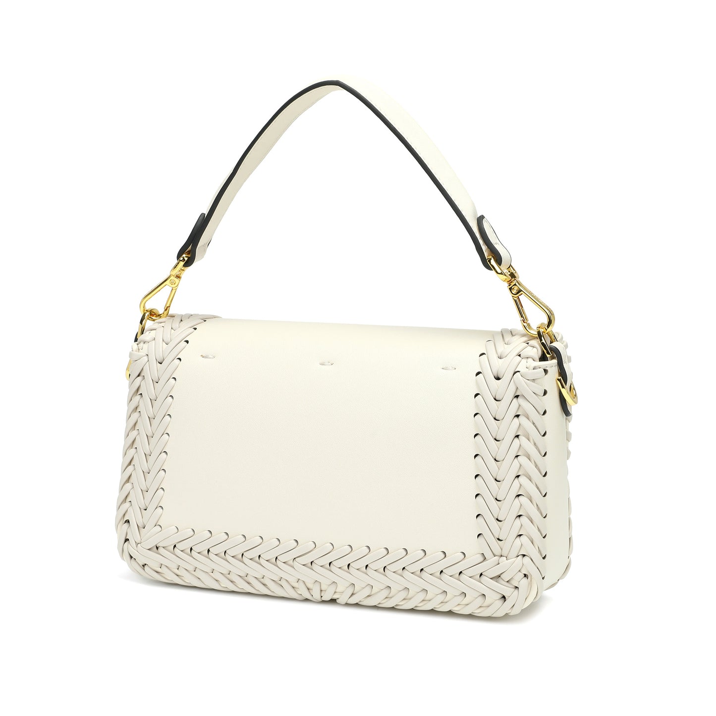 Italian Leather Handwoven Shoulder Bag