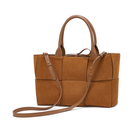 Tiffany & Fred Genuine Suede Leather Tote Bag