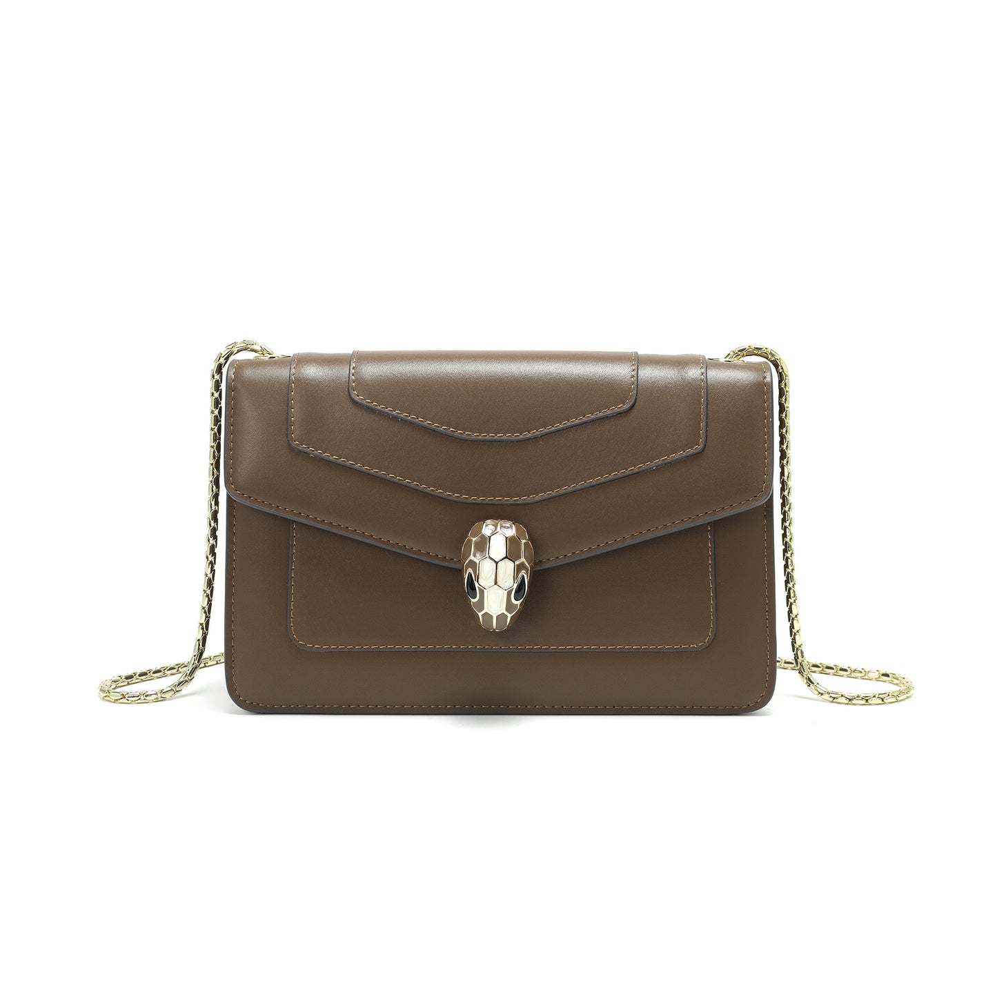 Tiffany & Fred Smooth Leather Foldover Crossbody/Shoulder Bag