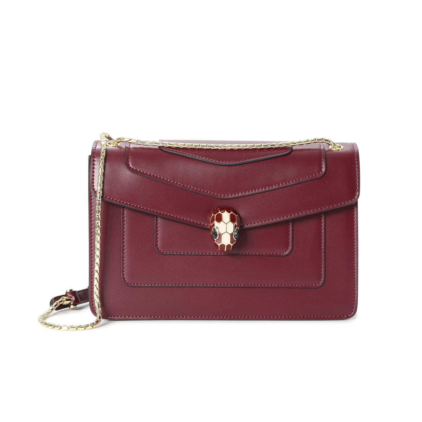 Tiffany & Fred Smooth Leather Foldover Crossbody/Shoulder Bag