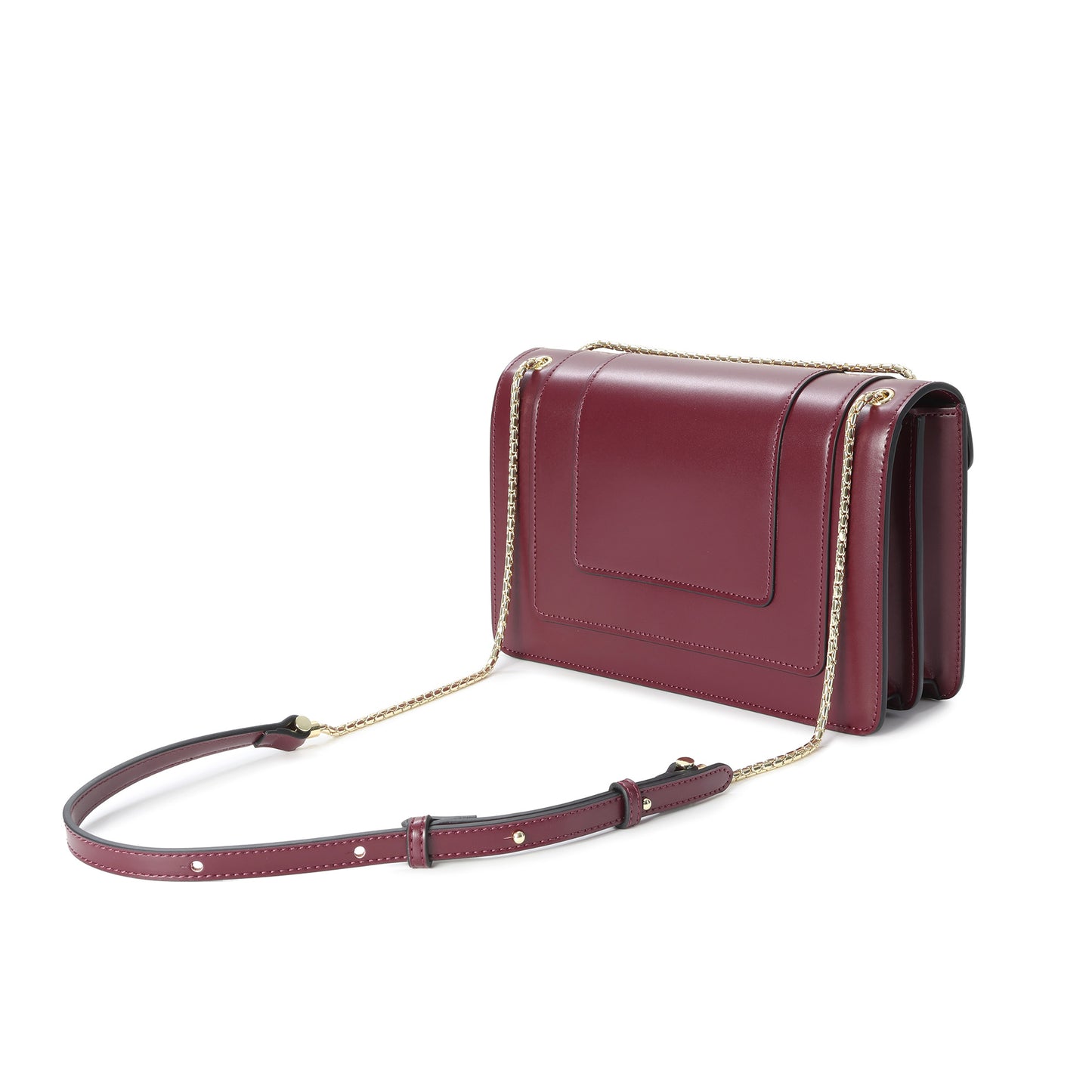 Tiffany & Fred Smooth Leather Foldover Crossbody/Shoulder Bag