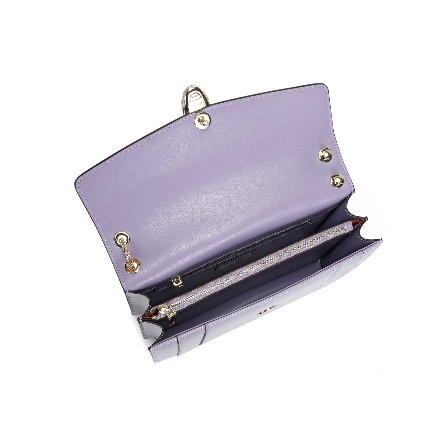 Tiffany & Fred Smooth Leather Foldover Crossbody/Shoulder Bag