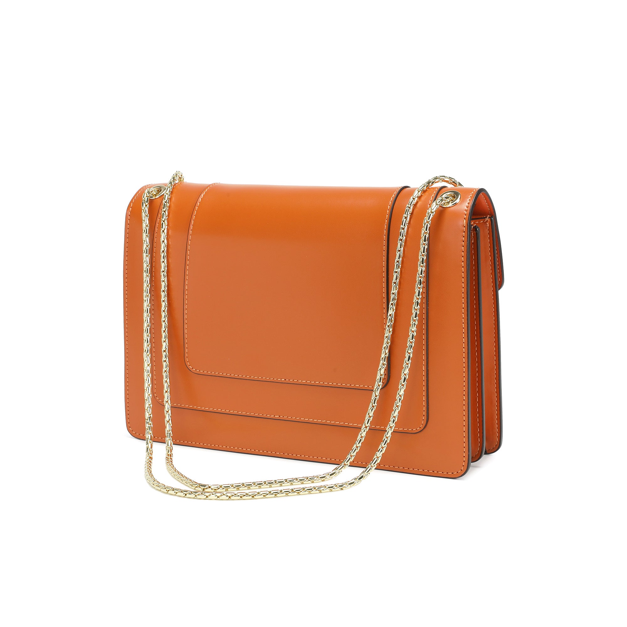 Tiffany & Fred Smooth Leather Foldover Crossbody/Shoulder Bag