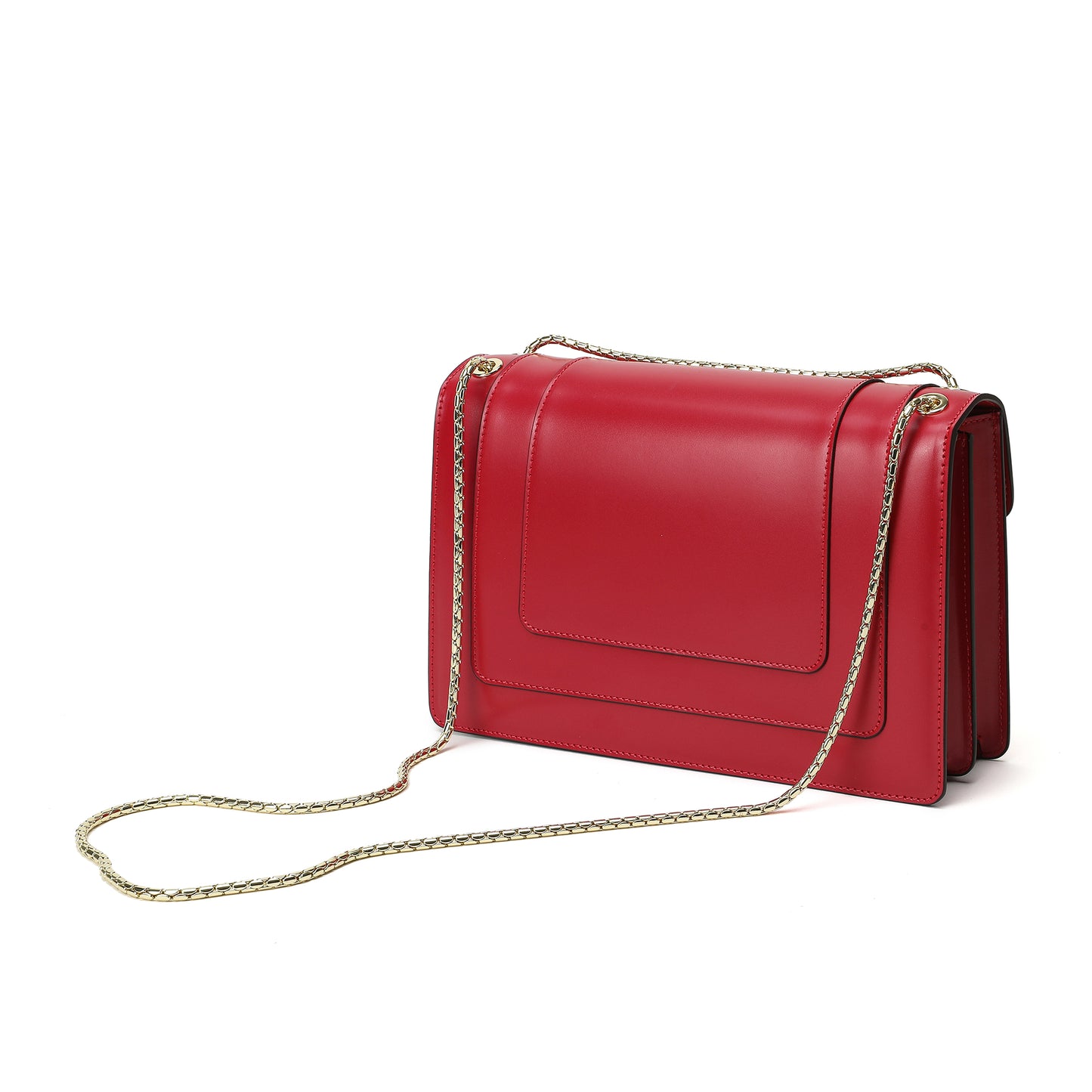 Tiffany & Fred Smooth Leather Foldover Crossbody/Shoulder Bag
