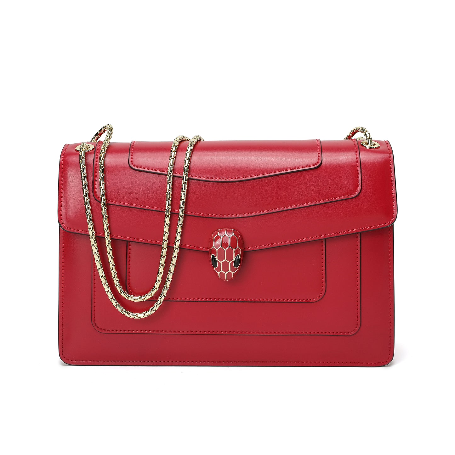 Tiffany & Fred Smooth Leather Foldover Crossbody/Shoulder Bag