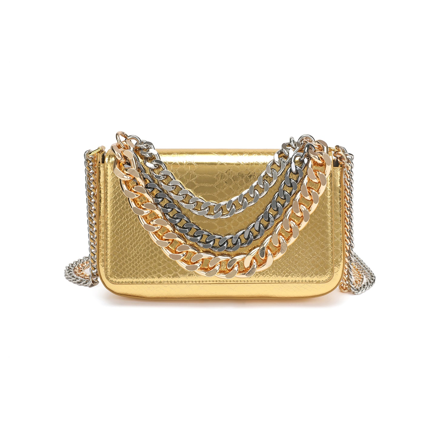 Gold Luxe Evening or Day Chain Bag