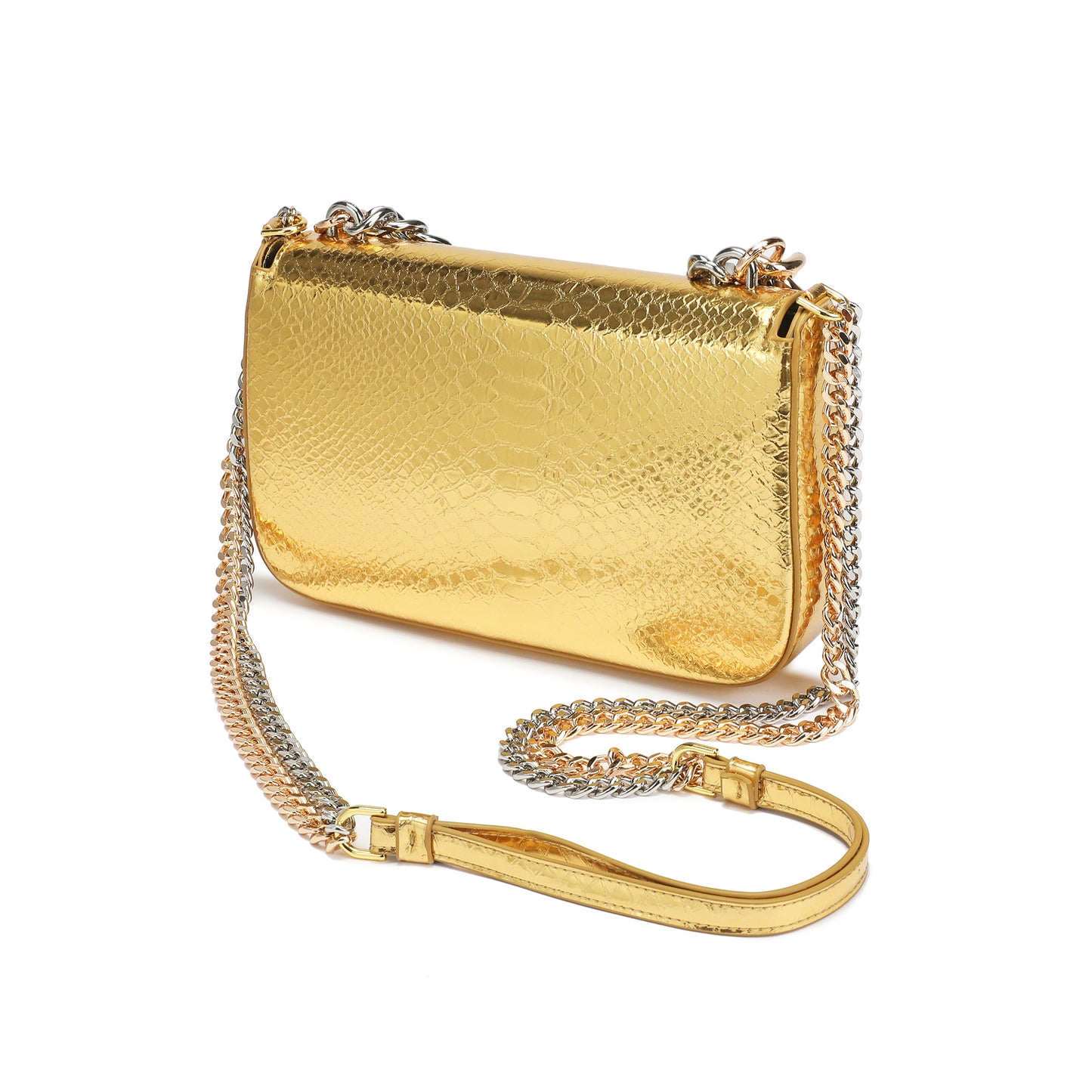 Gold Luxe Evening or Day Chain Bag