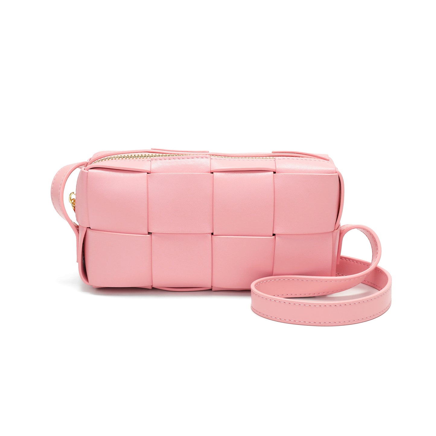 Woven Leather Mini Crossbody Bag