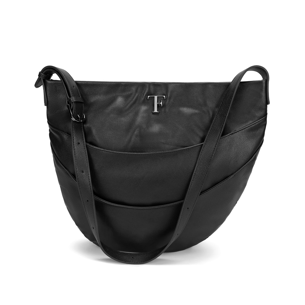 The Paris Slouchy Leather Pocket Hobo Bag