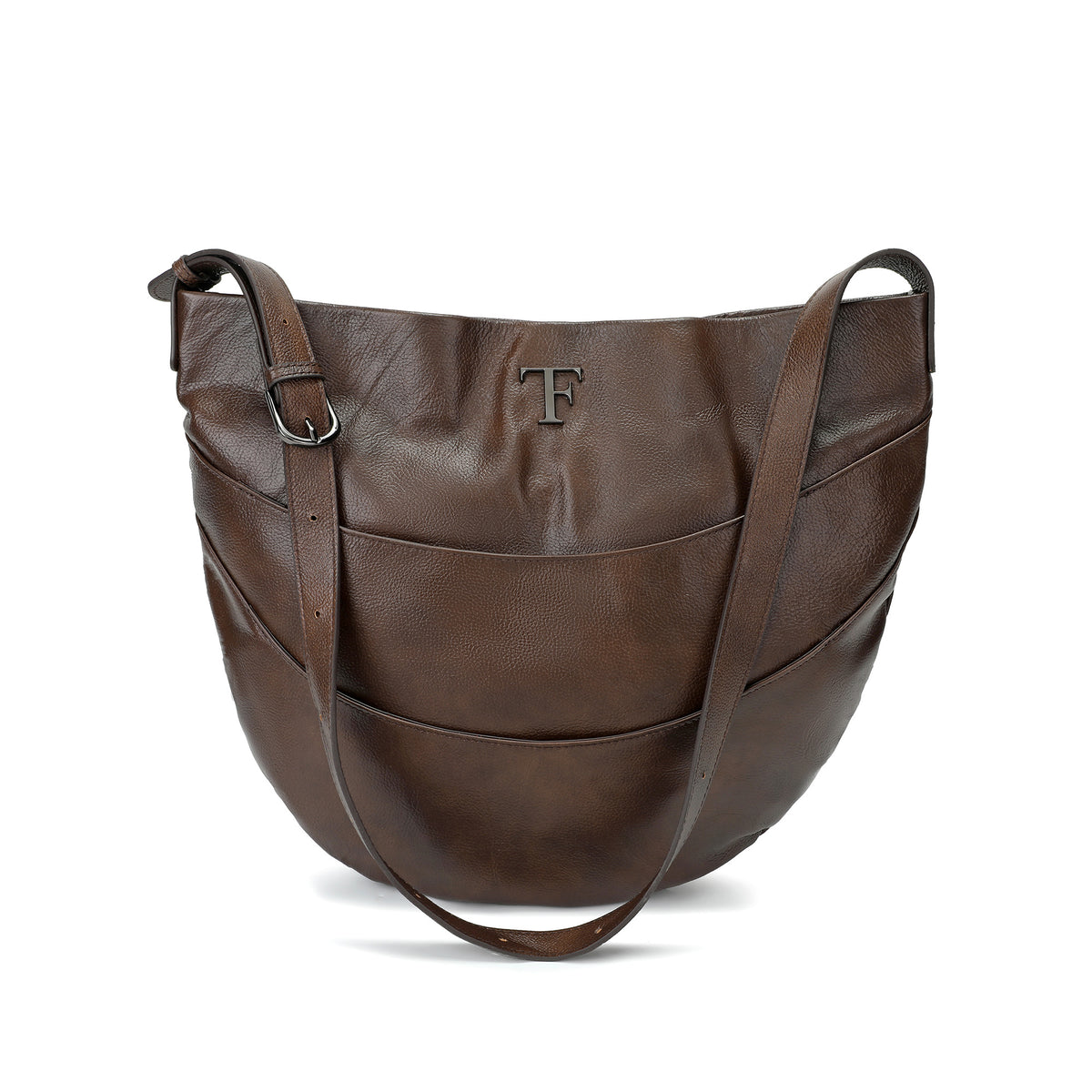 The Paris Slouchy Leather Pocket Hobo Bag