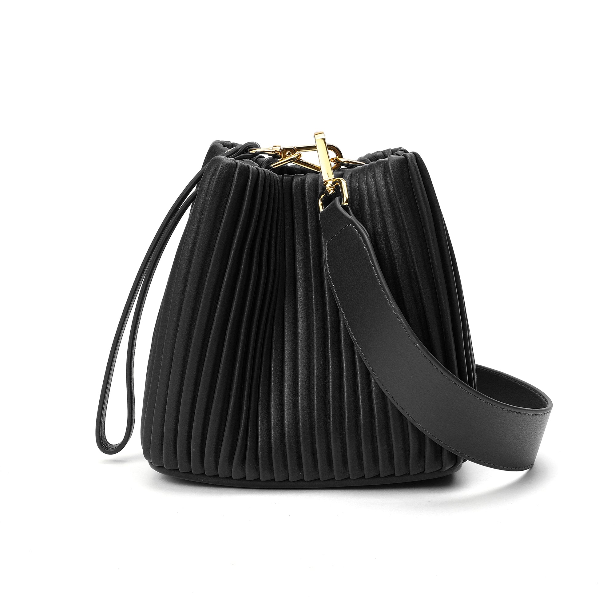 Tiffany & Fred Pleated Leather Shoulder Bag – Tiffany & Fred Paris