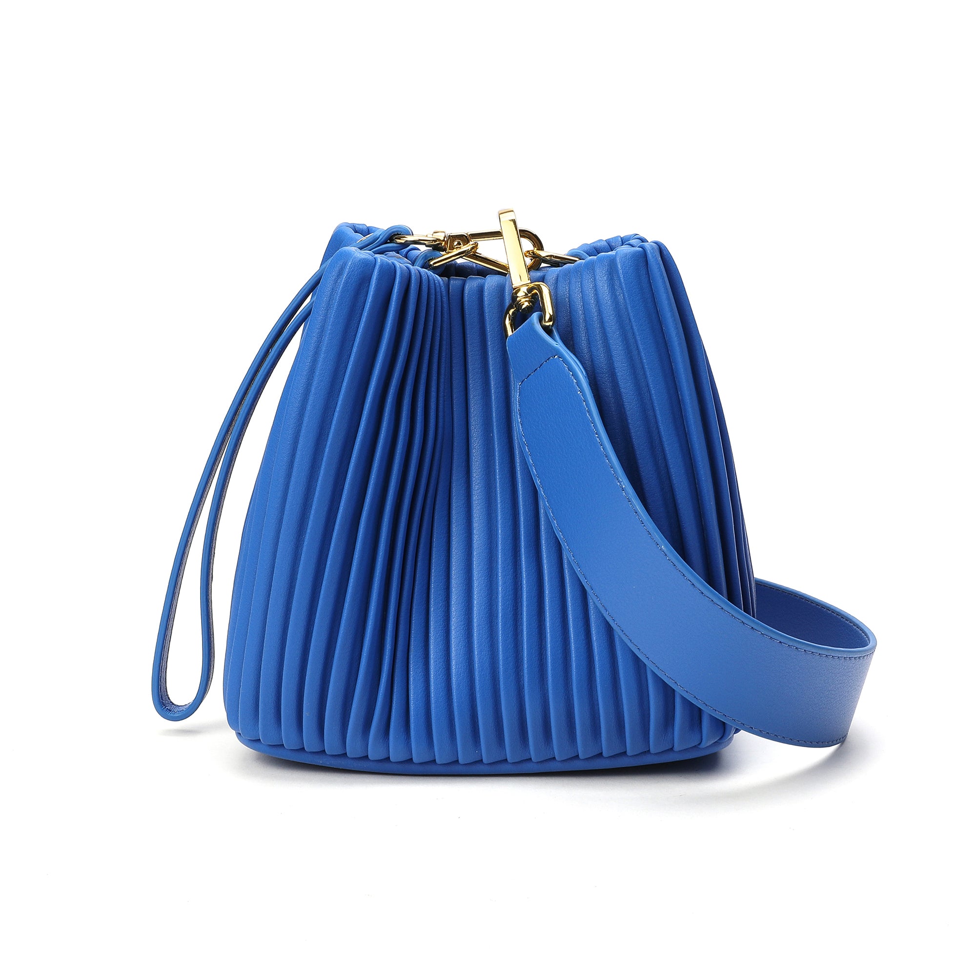 Tiffany & Fred Pleated Leather Shoulder Bag