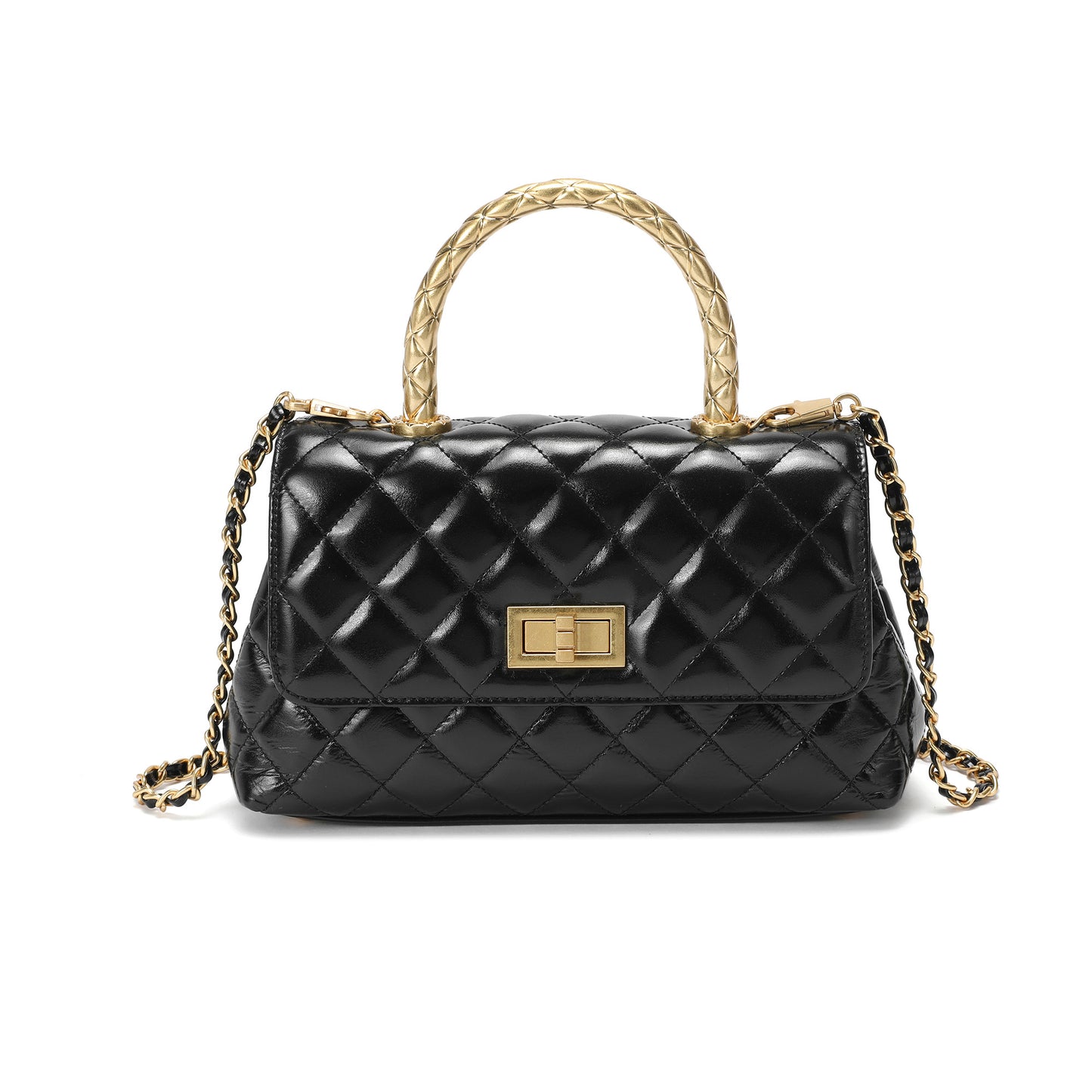 Luxe Quilted Mini Handbag