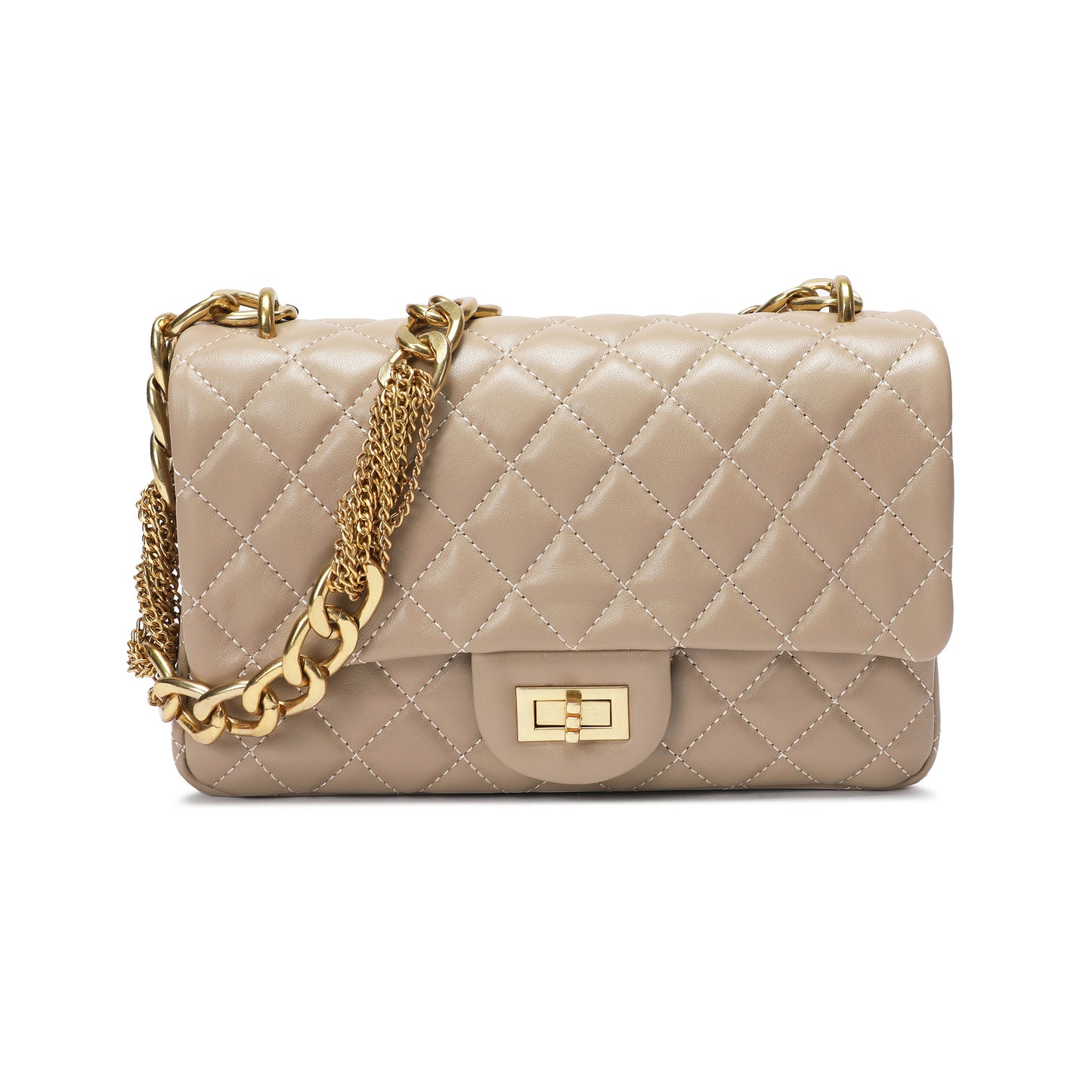 Elegant Quilted Chain Shoulder Bag