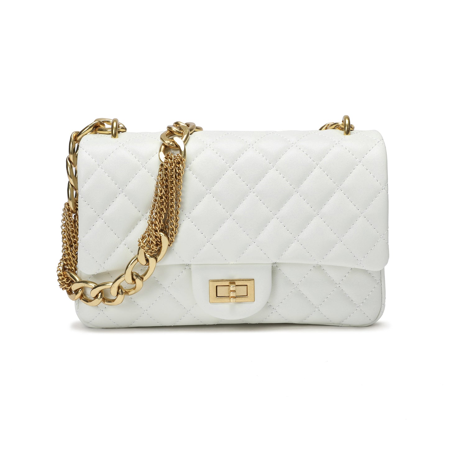 Elegant Quilted Chain Shoulder Bag