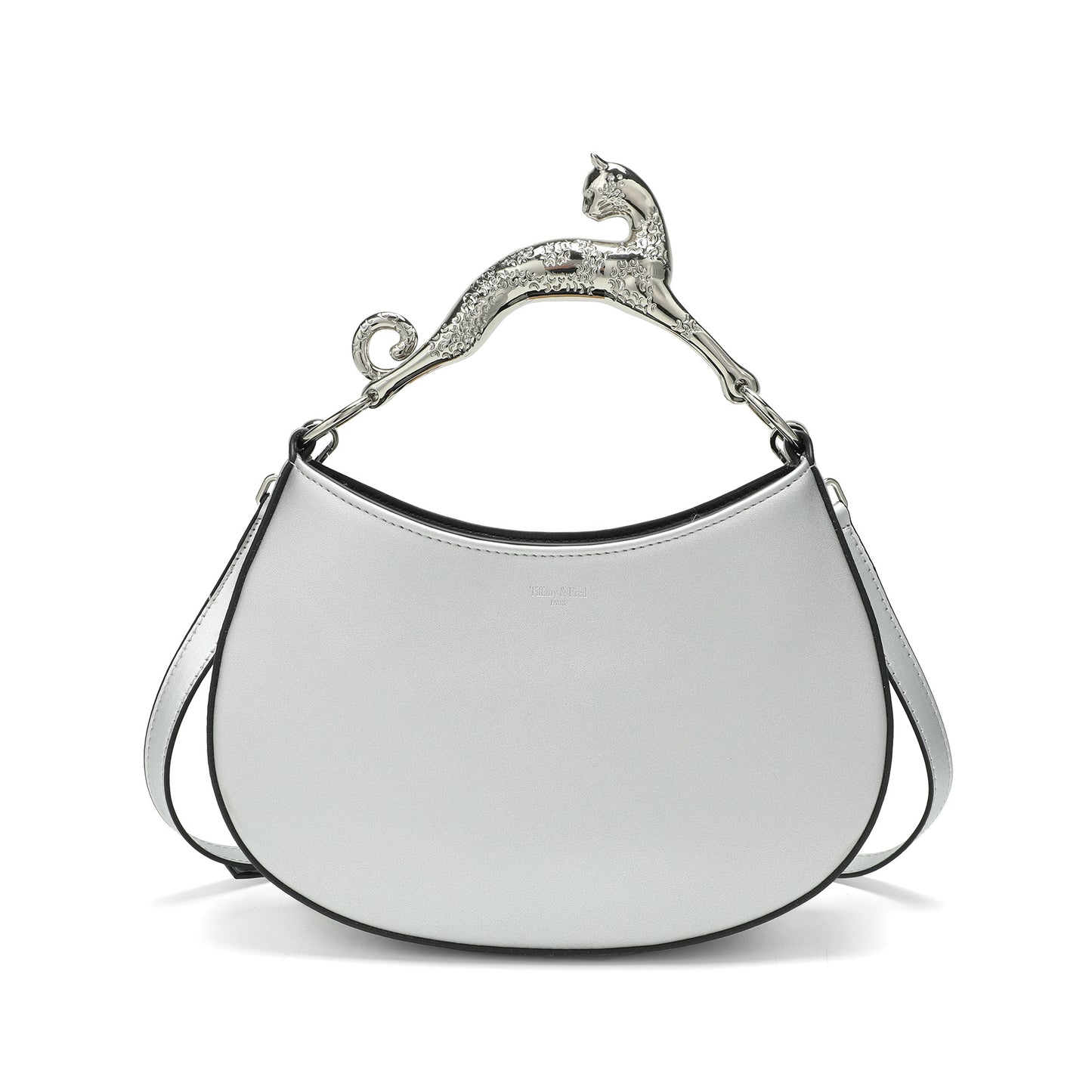 Sculptural Panther Leather Shoulder Bag
