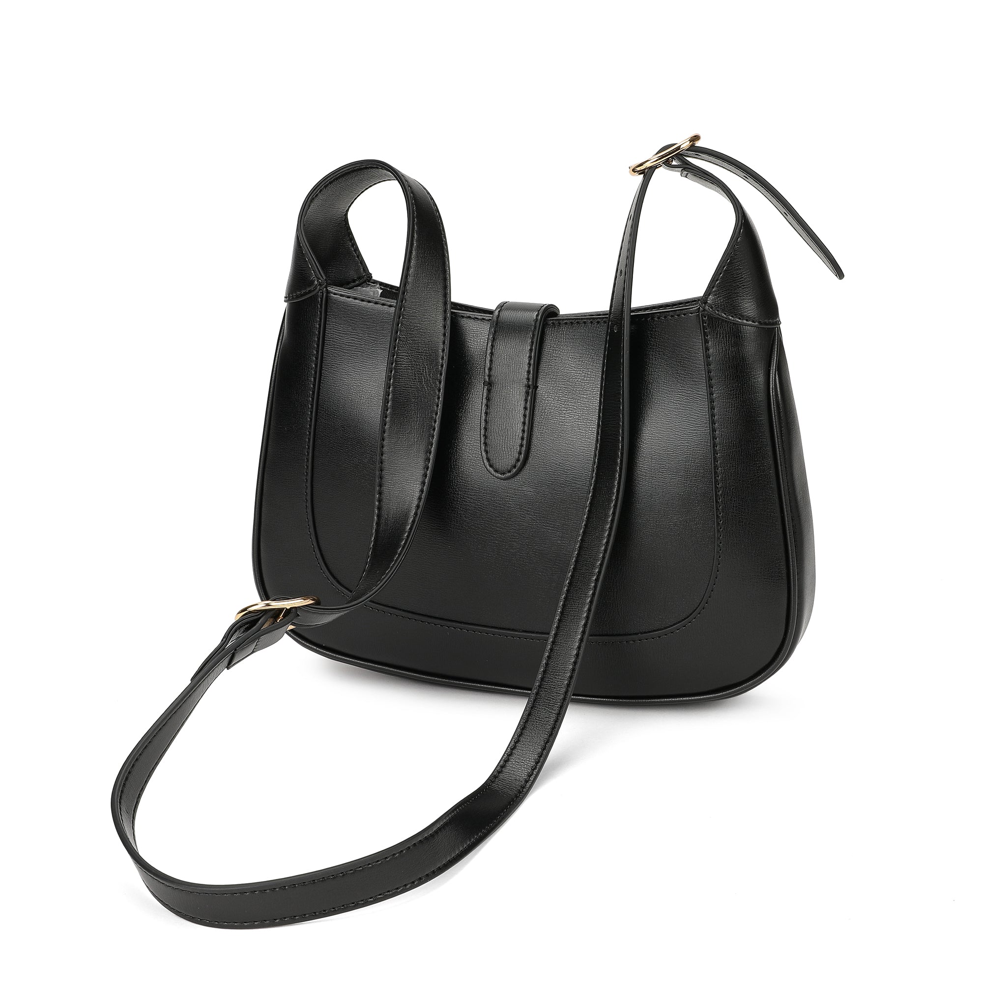 BNIB outlet Tiffany & Fred Black Leather Hobo Handbag!