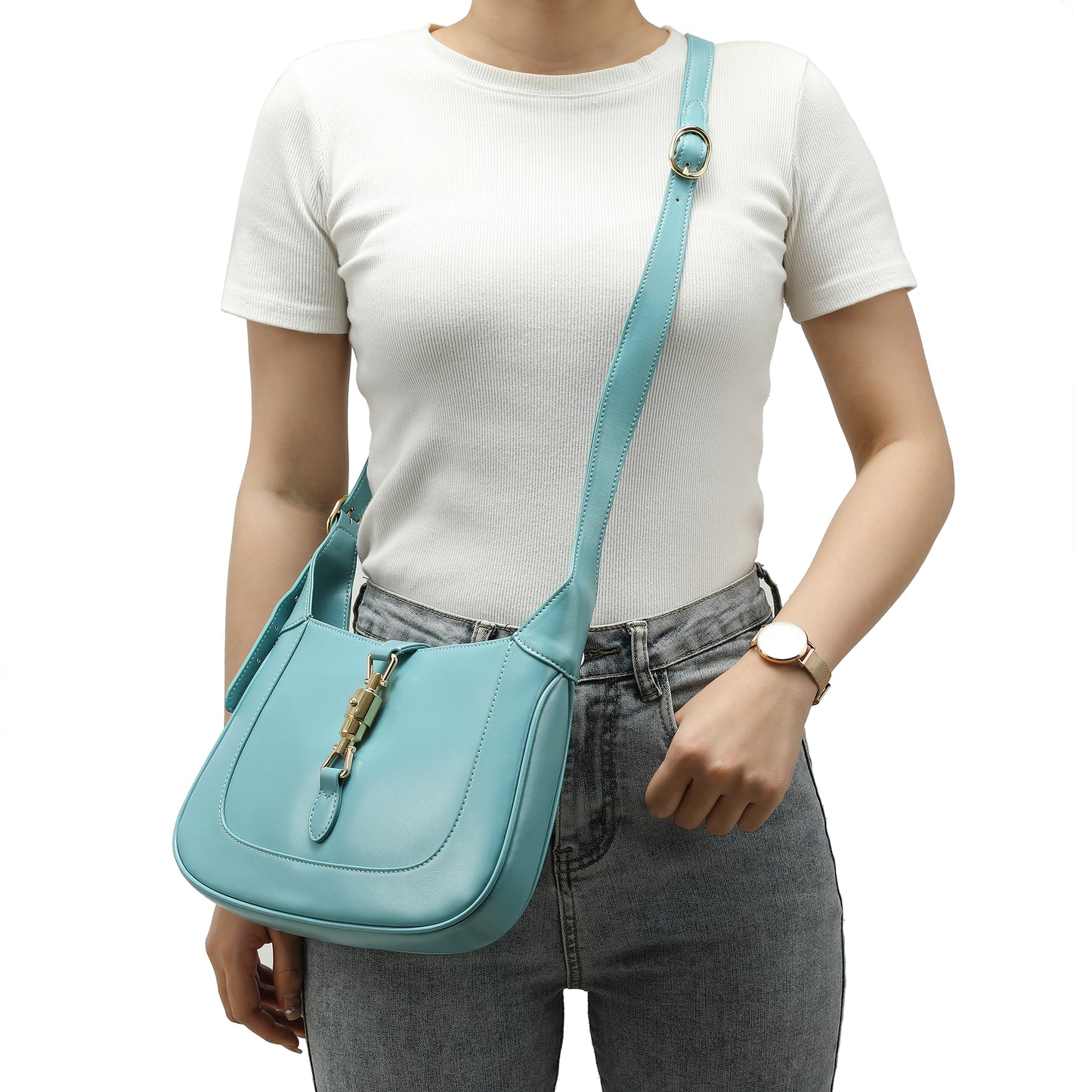 Tiffany & Fred Smooth Leather Hobo/Shoulder Bag