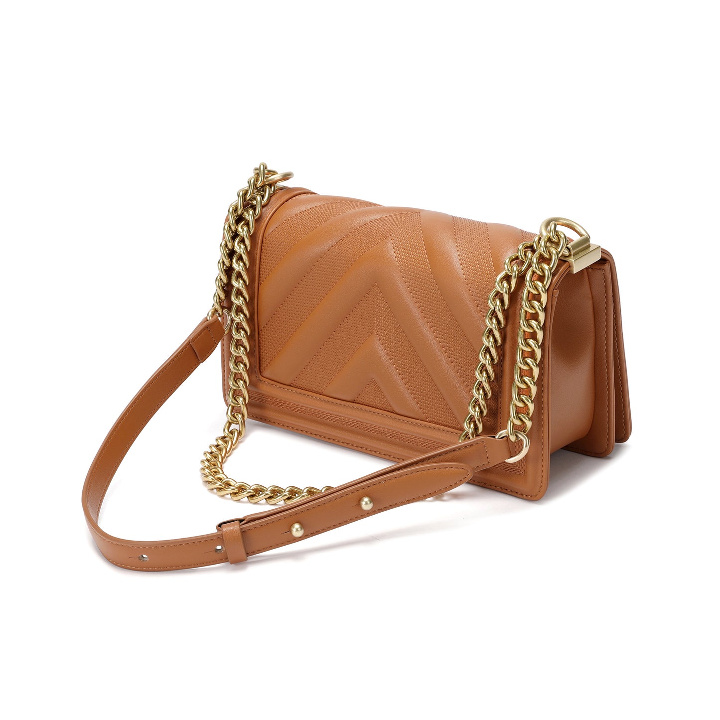 Full-grain Quilted Lambskin Flap Shoulder Bag