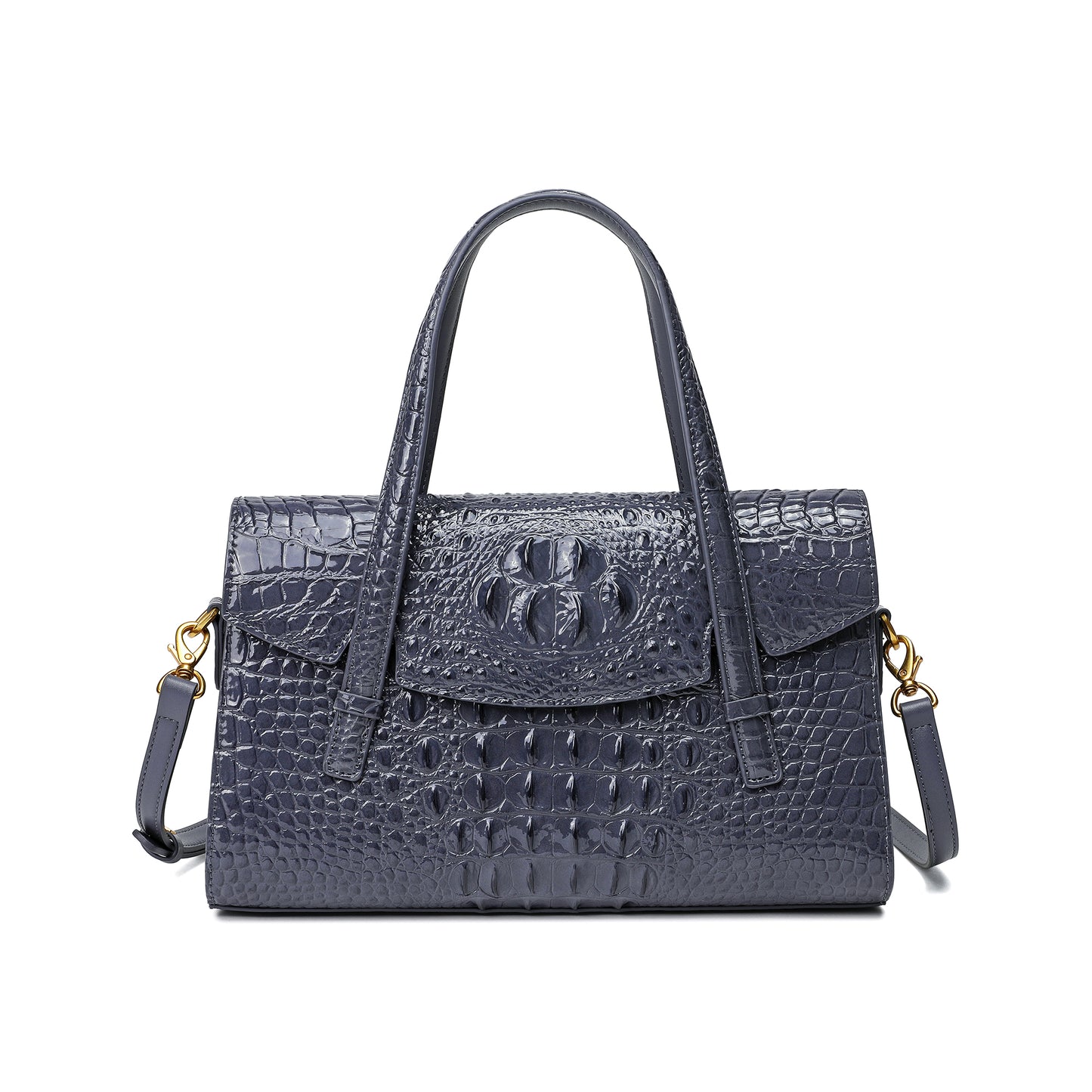 Tiffany & Fred Alligator Embossed Leather Satchel/Shoulder Bag – Tiffany &  Fred Paris