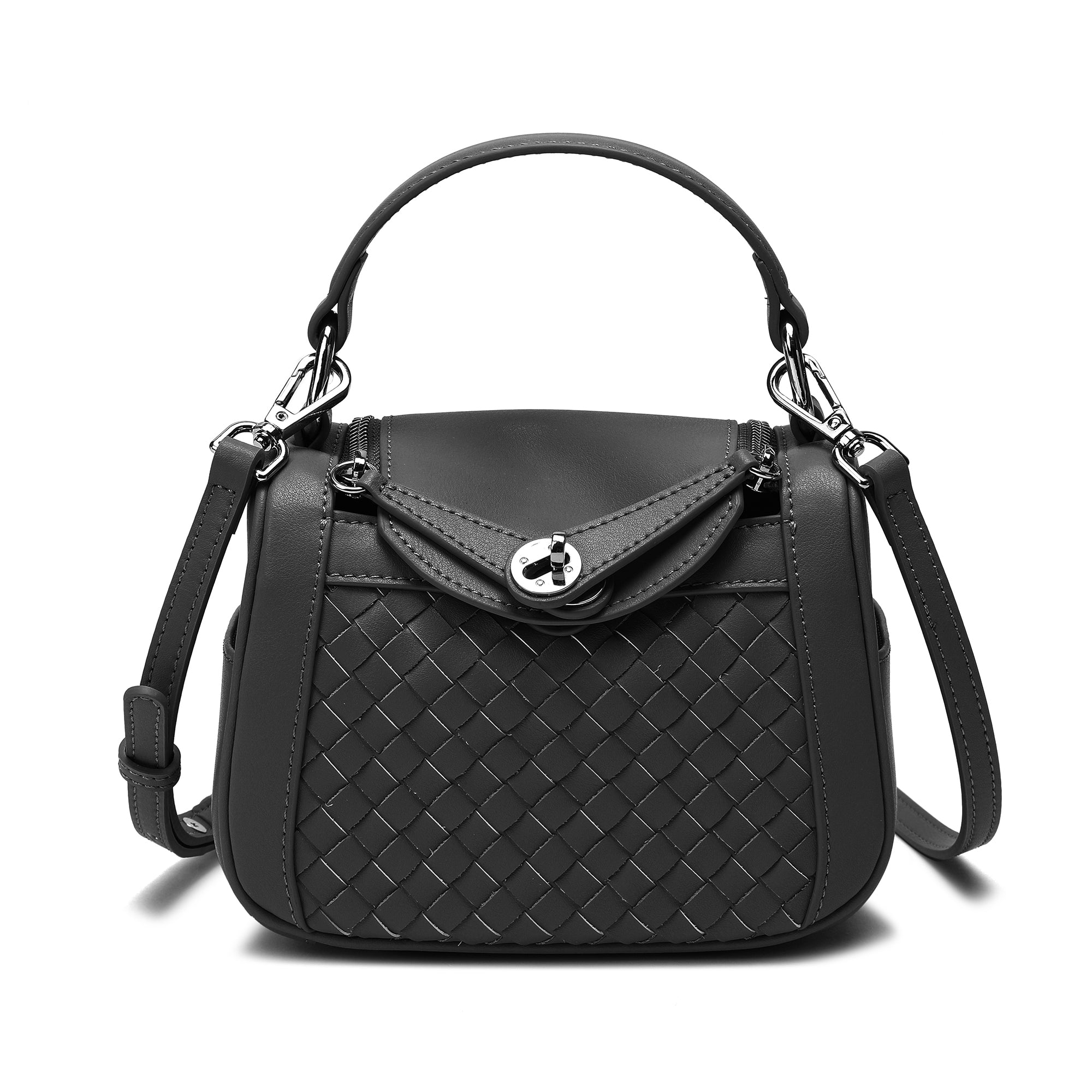 Woven Leather Crossbody/ Shoulder Bag – Tiffany & Fred Paris