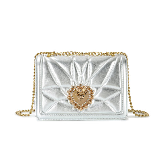Tiffany & Fred Quilted Sheepskin Heart Shaped Hardware