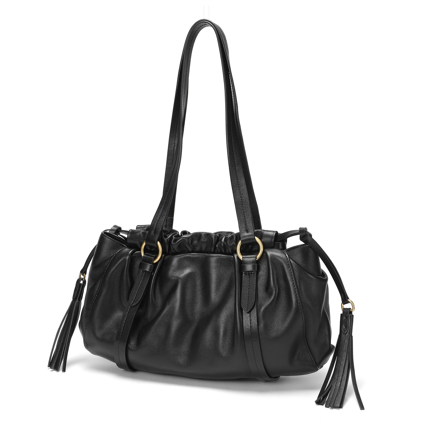 Classic Lambskin Leather Shoulder Bag