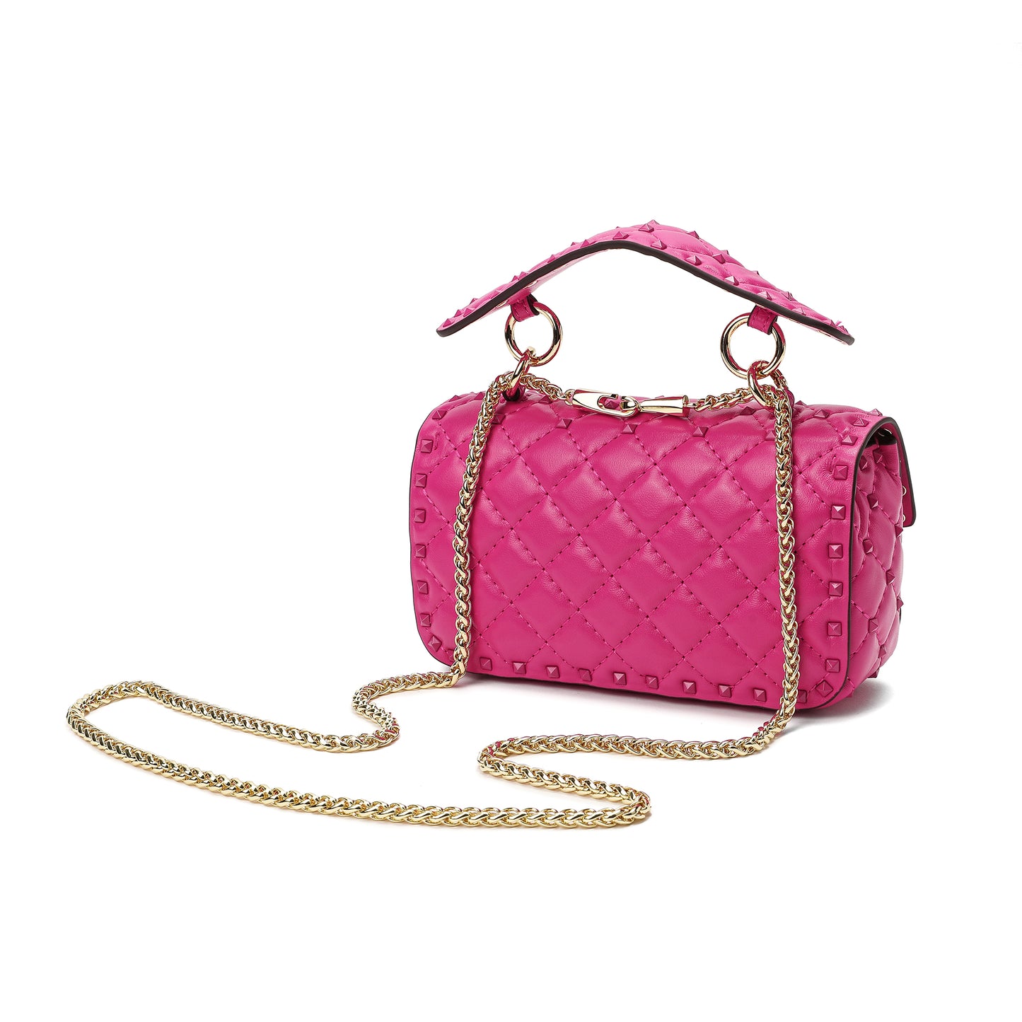 Valenté Studded Leather Shoulder Bag