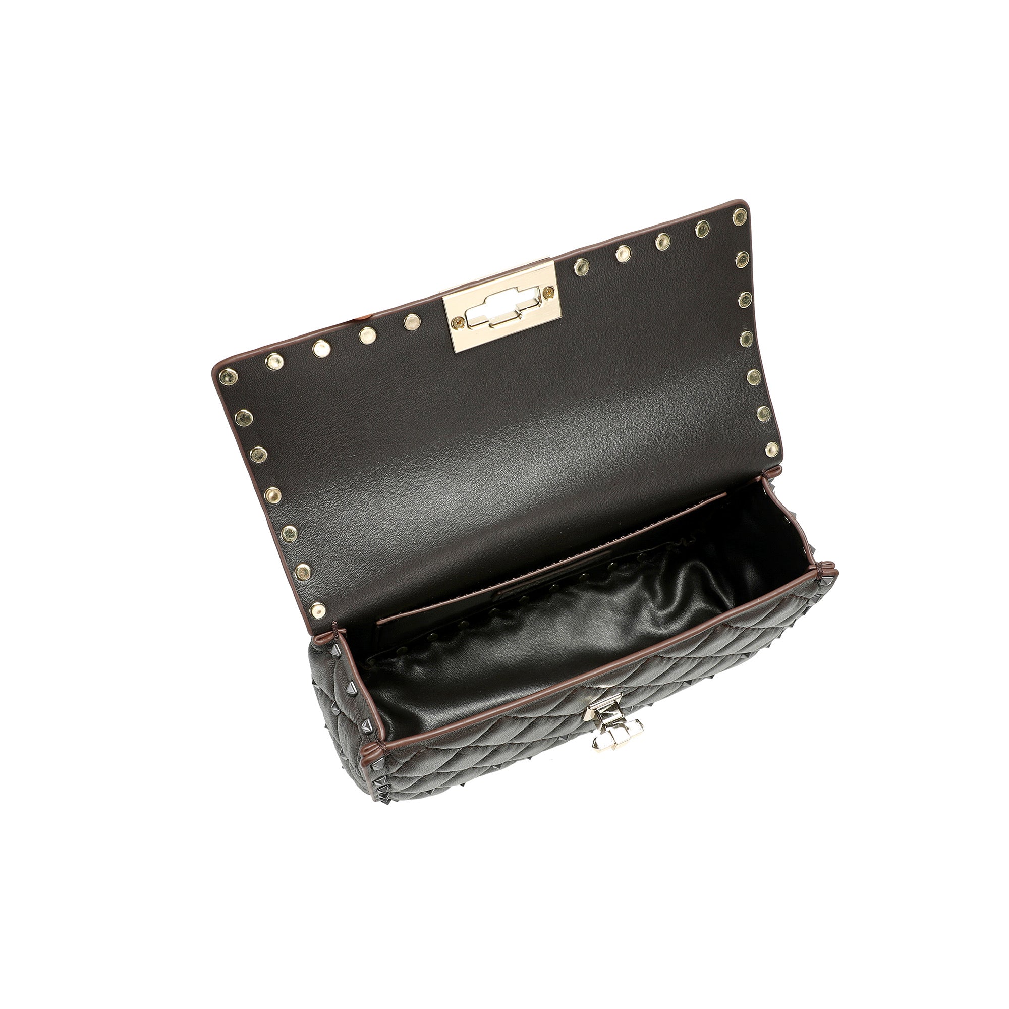 Valenté Studded Leather Shoulder Bag – Tiffany & Fred Paris