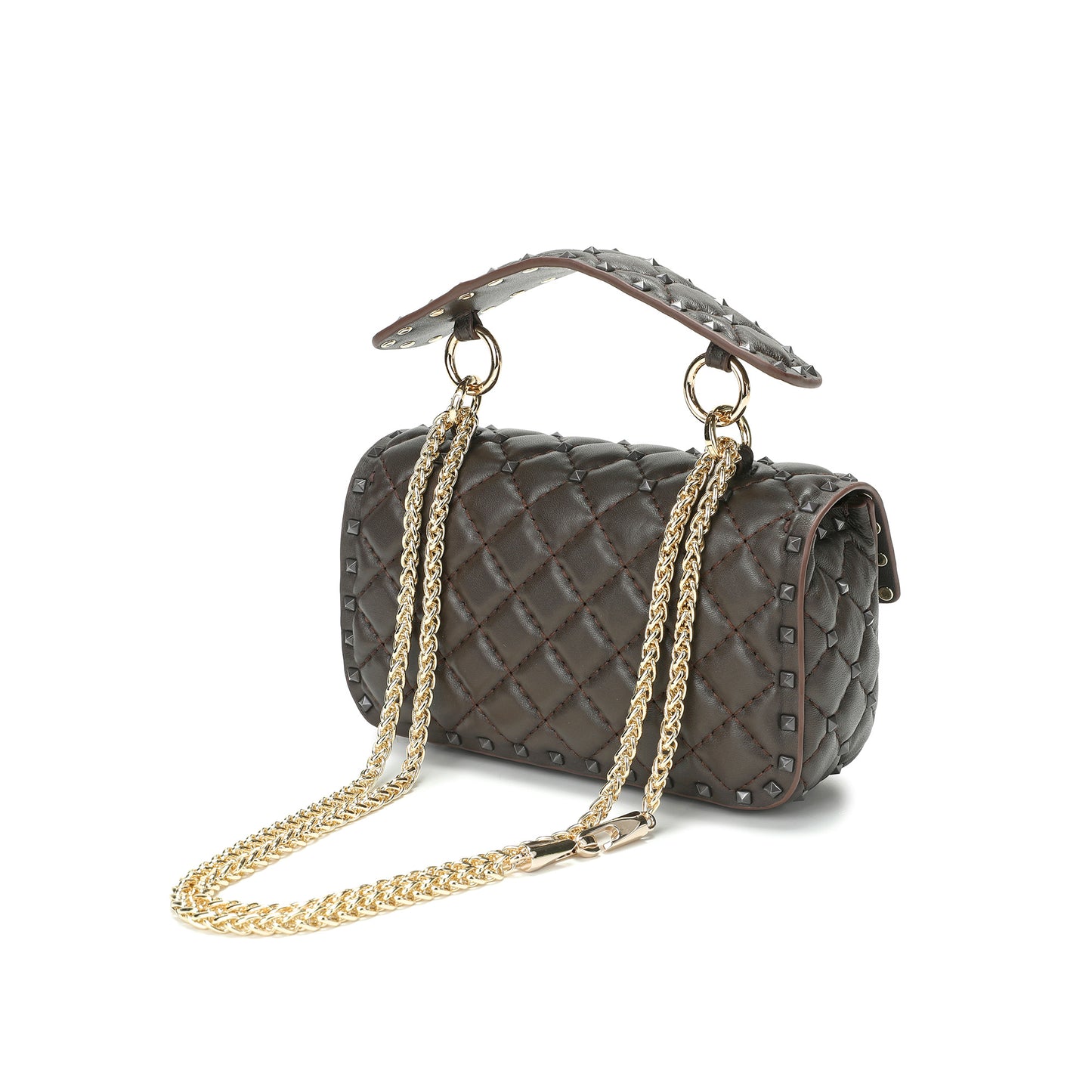 Valenté Studded Leather Shoulder Bag