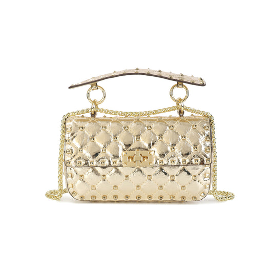 Valenté Studded Leather Shoulder Bag
