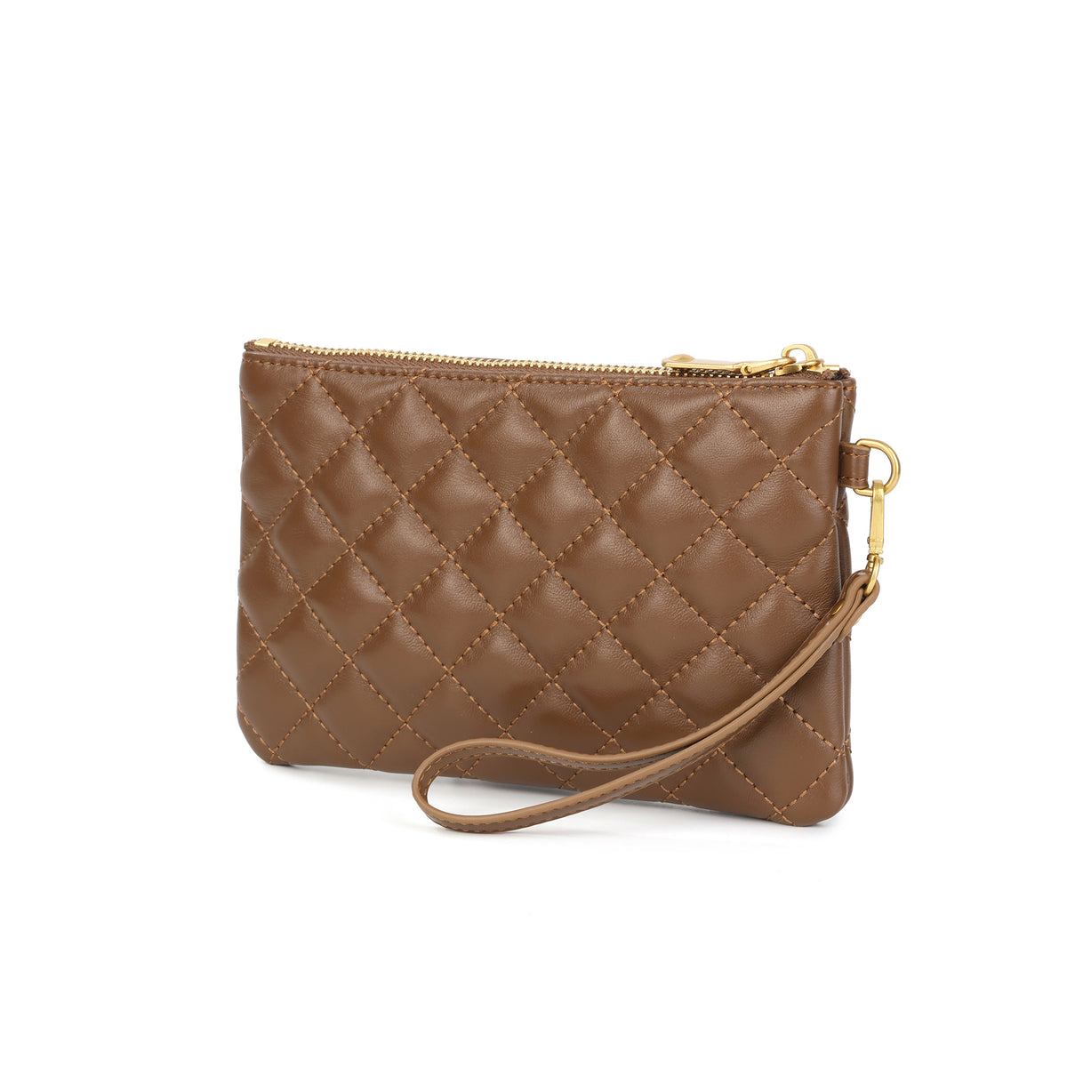 Tiffany & Fred Quilted Sheepskin Leather Pouch/Wallet