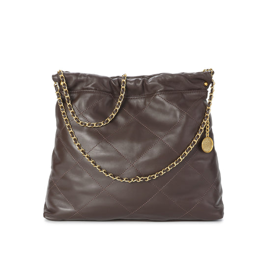 Tiffany & Fred Quilted Lambskin Leather Tote Bag