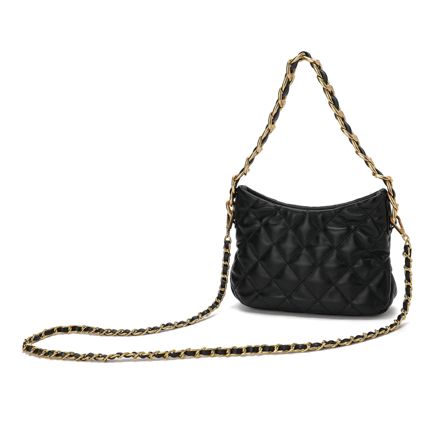 Tiffany & Fred Quilted Sheepskin Leather Crossbody/ Shoulder Bag