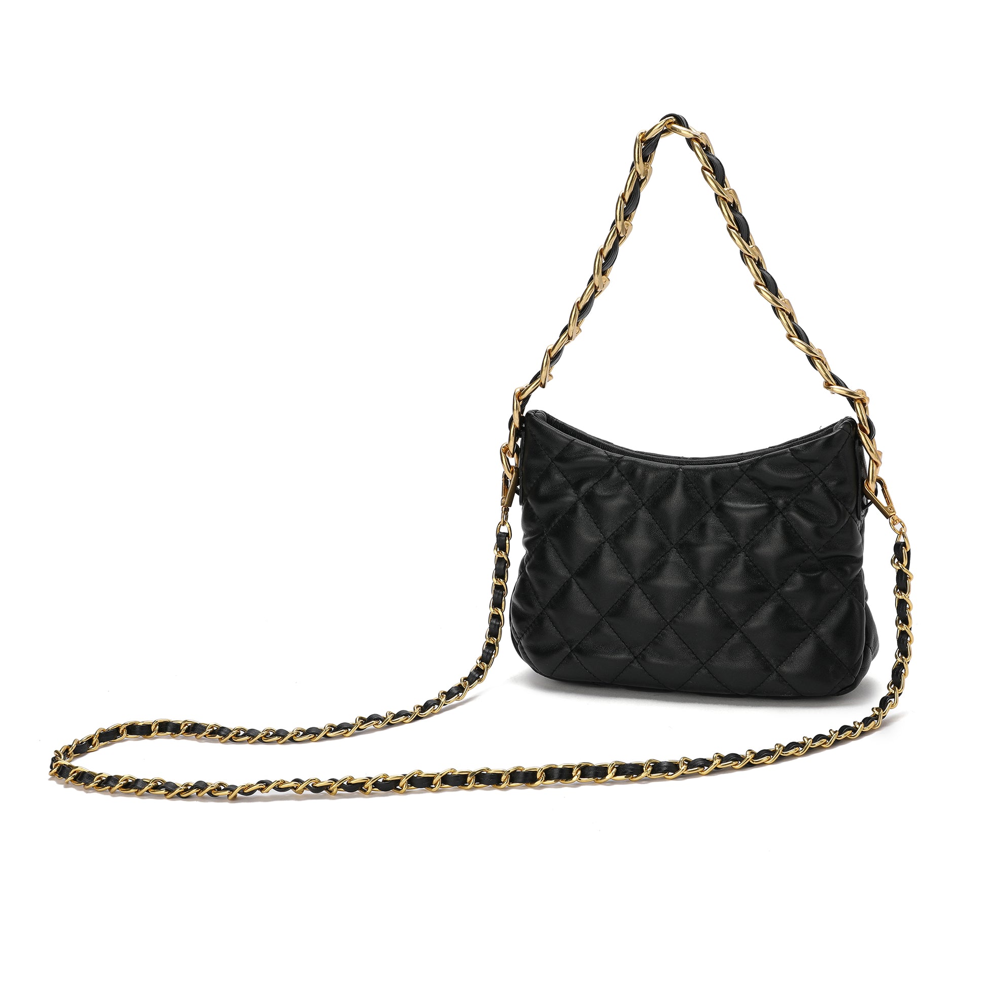 Tiffany & Fred Quilted Sheepskin Heart-Shaped Crossbody Shoulder