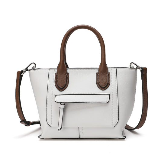 Tiffany & Fred Full-Grain Leather Top-handle/Shoulder Bag